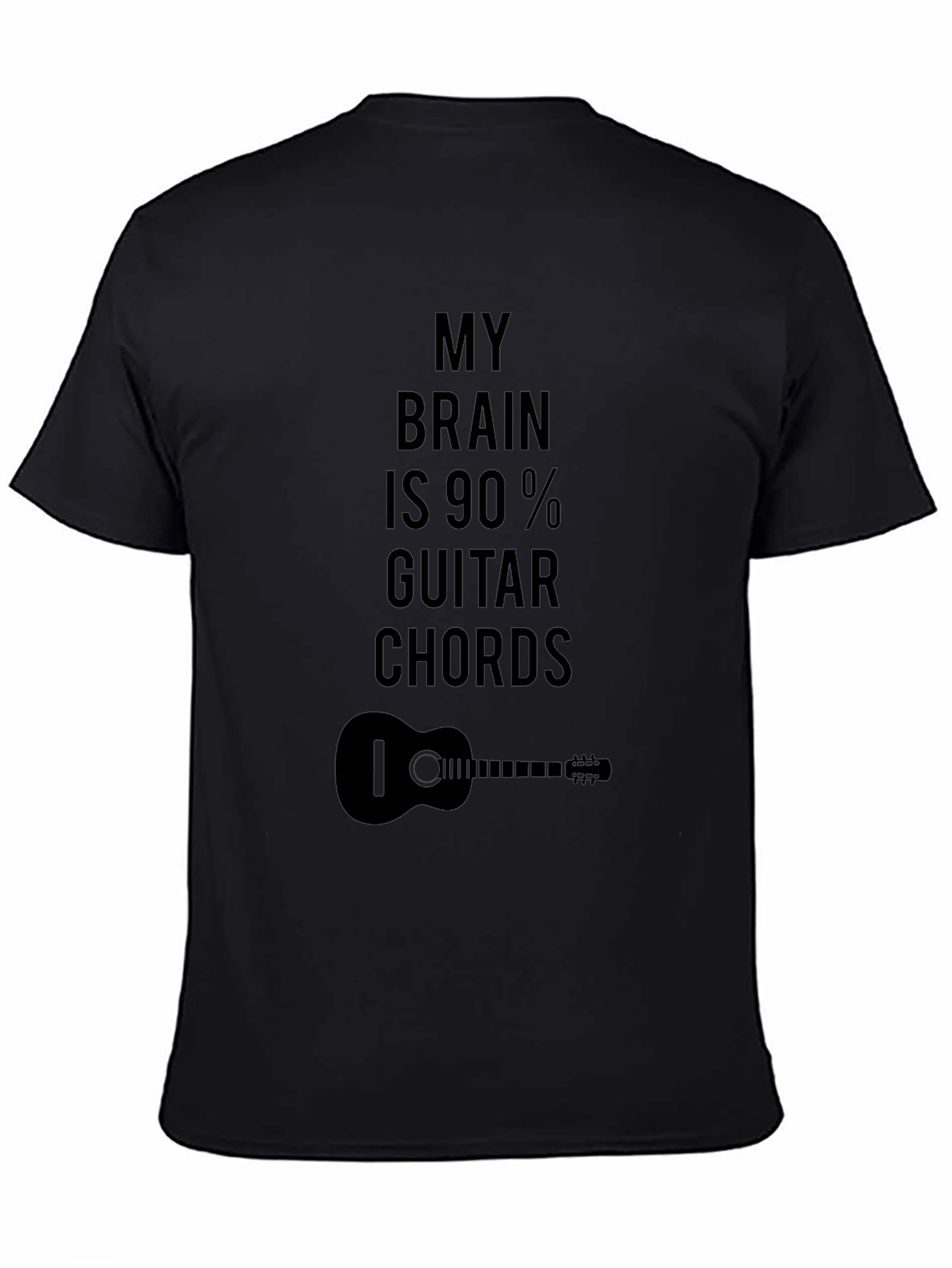 Guitar Chord Brain T-Shirt - Musician Novelty Tee