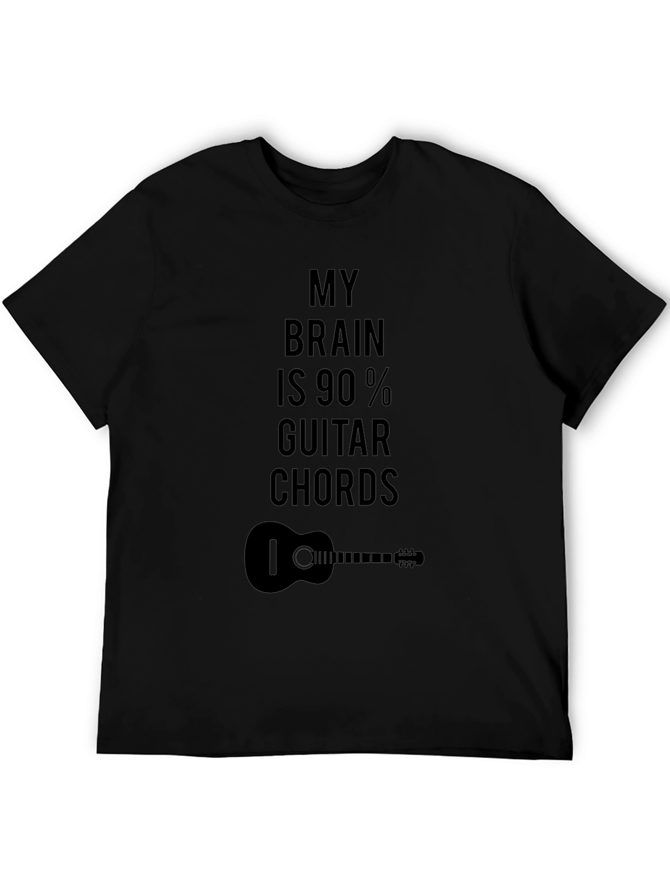 Guitar Chord Brain T-Shirt - Musician Novelty Tee