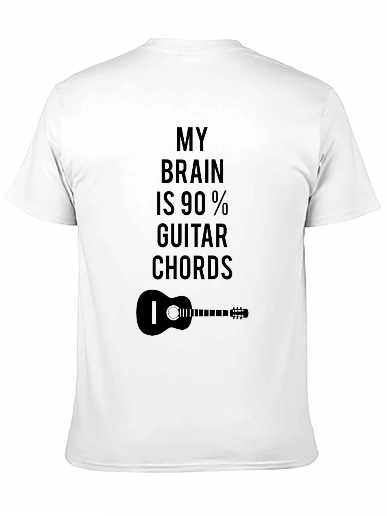 Guitar Chord Brain T-Shirt - Musician Novelty Tee