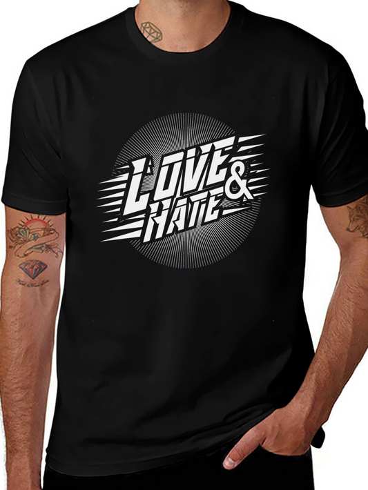 Love & Hate Graphic Tee - Black T-Shirt