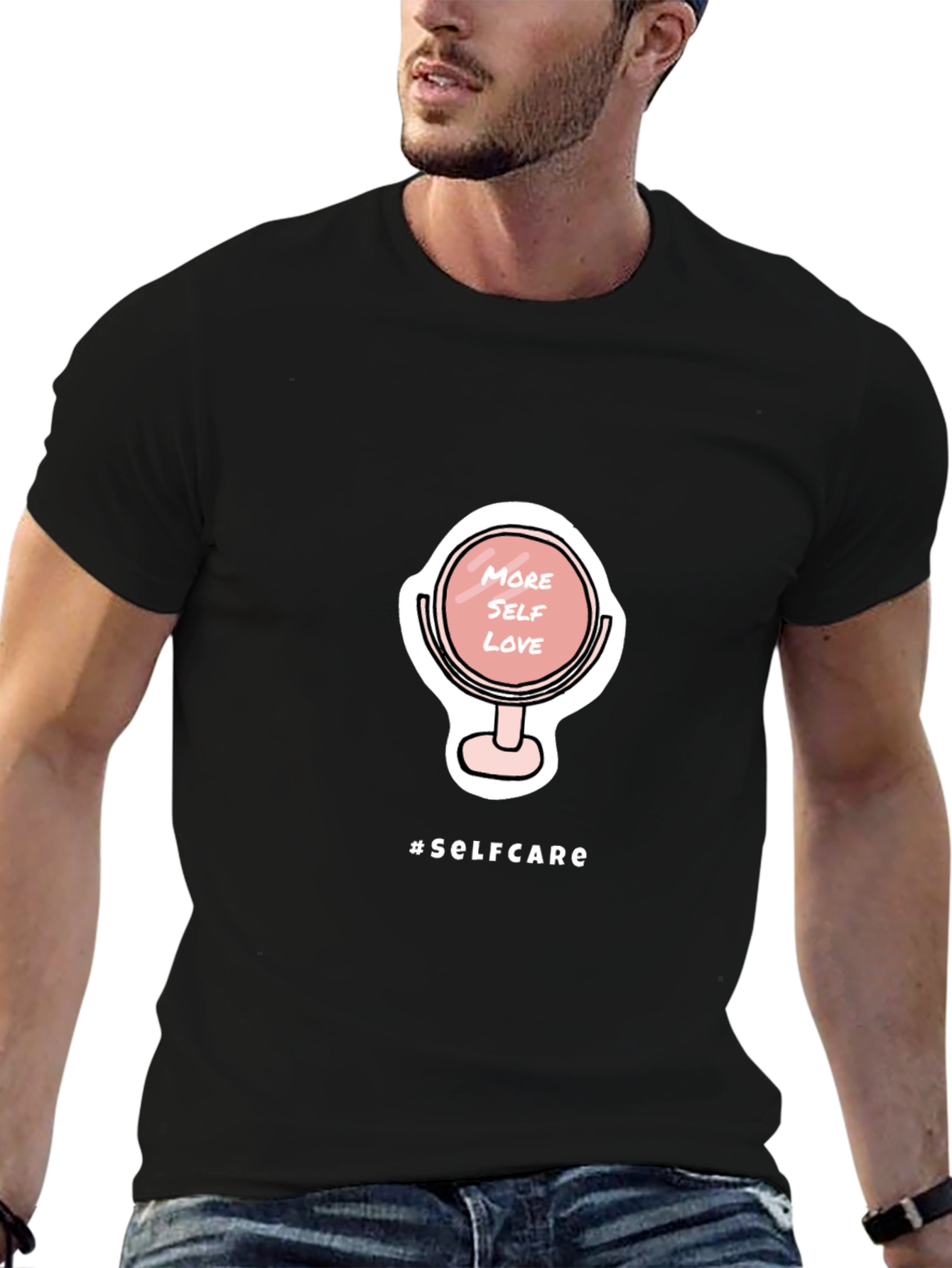 Self-Care Mirror Graphic T-Shirt