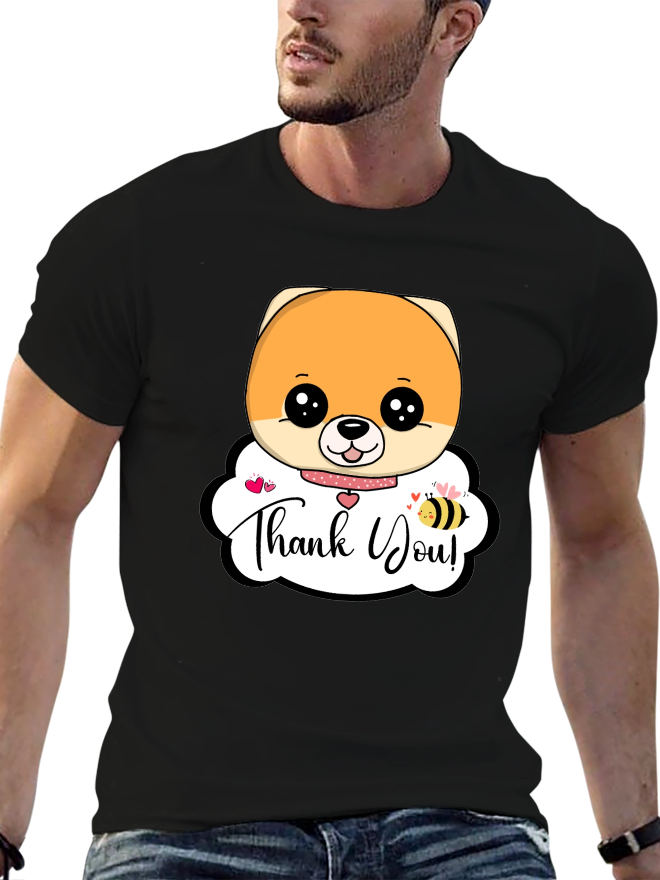 Cute Dog Thank You T-Shirt