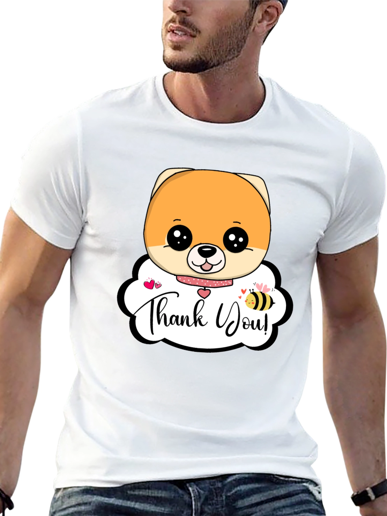 Cute Dog Thank You T-Shirt