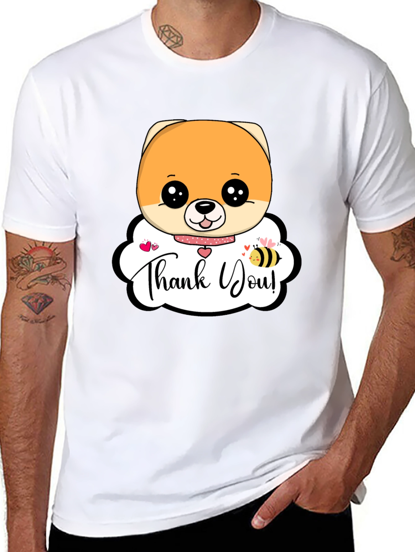 Cute Dog Thank You T-Shirt