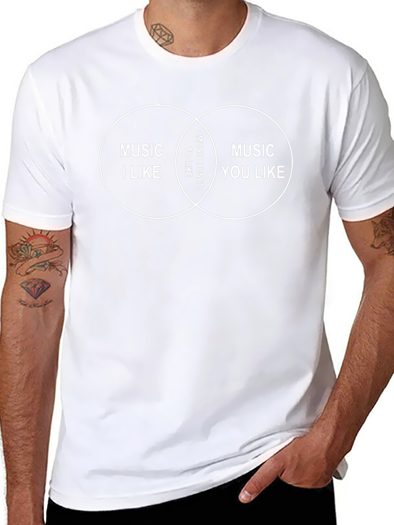 Music Venn Diagram Graphic T-Shirt