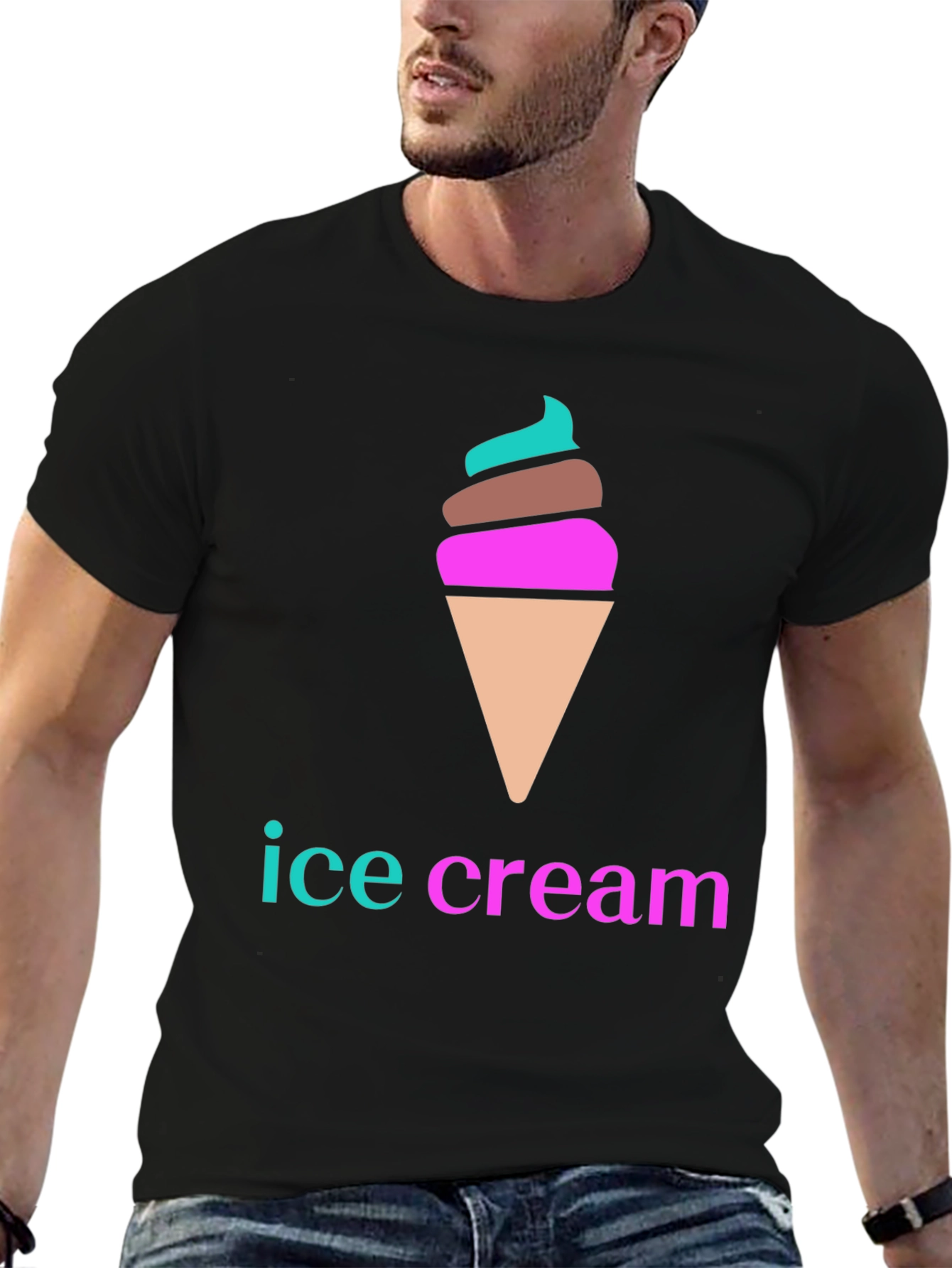 Ice Cream Graphic Tee - Fun Summer Shirt