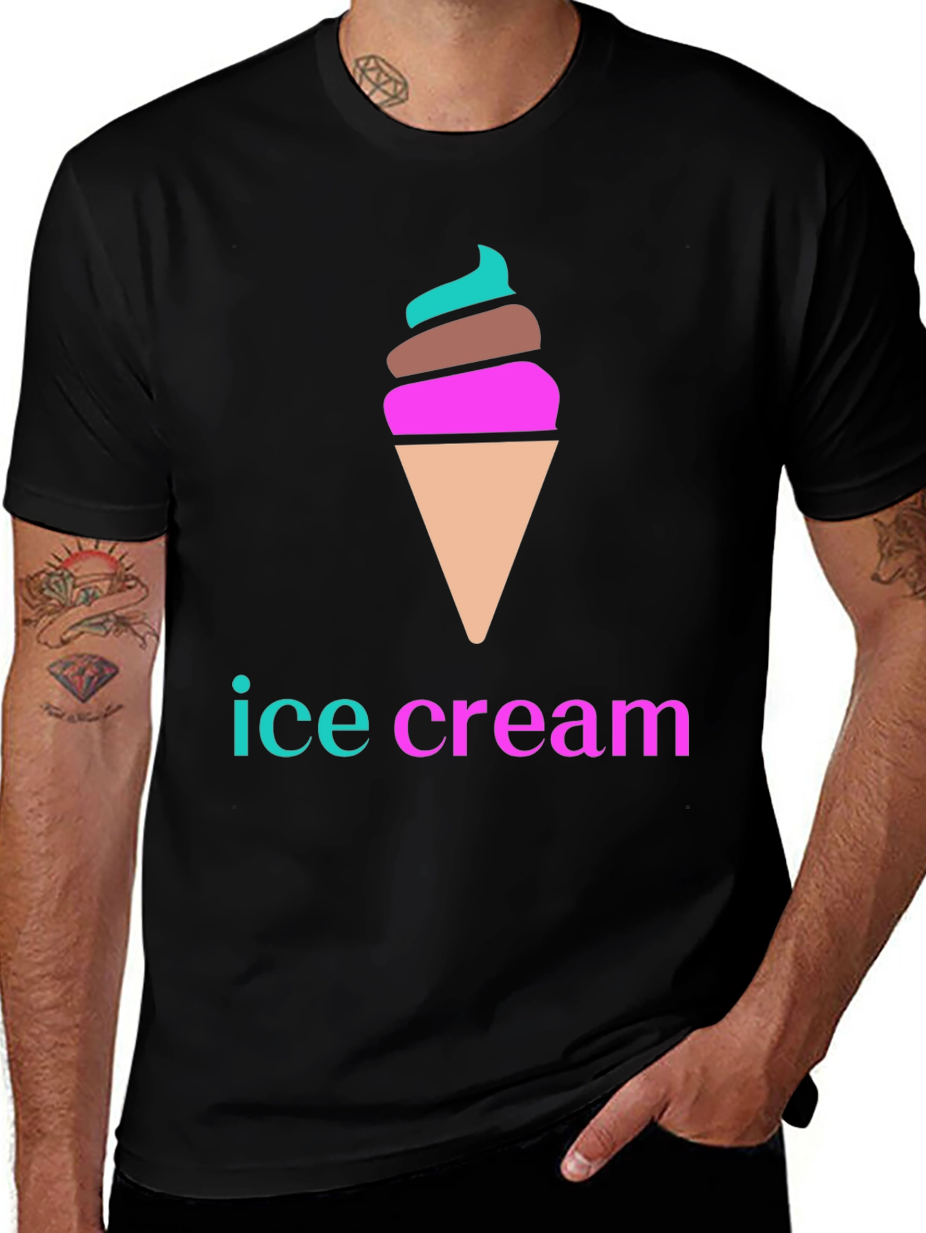 Ice Cream Graphic Tee - Fun Summer Shirt