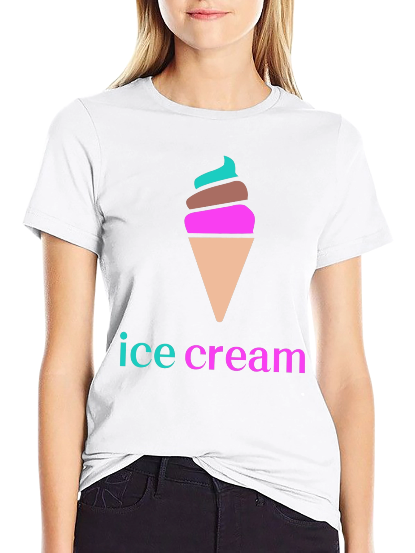 Ice Cream Graphic Tee - Fun Summer Shirt