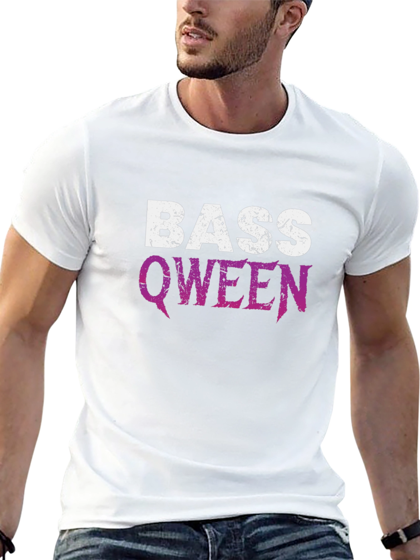 Bass Qween Graphic T-Shirt - Black