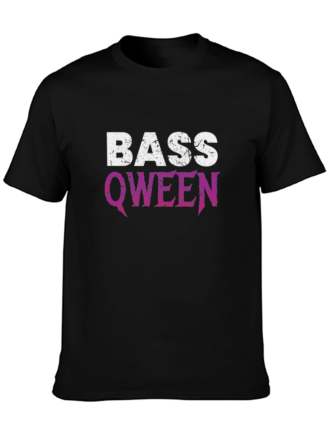 Bass Qween Graphic T-Shirt - Black