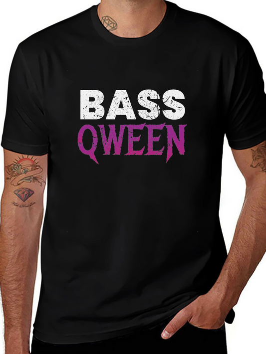 Bass Qween Graphic T-Shirt - Black