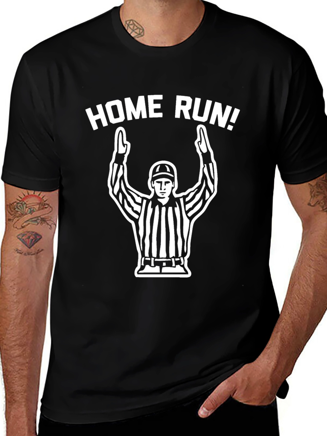 Home Run Umpire Graphic Tee - Baseball Fan T-Shirt