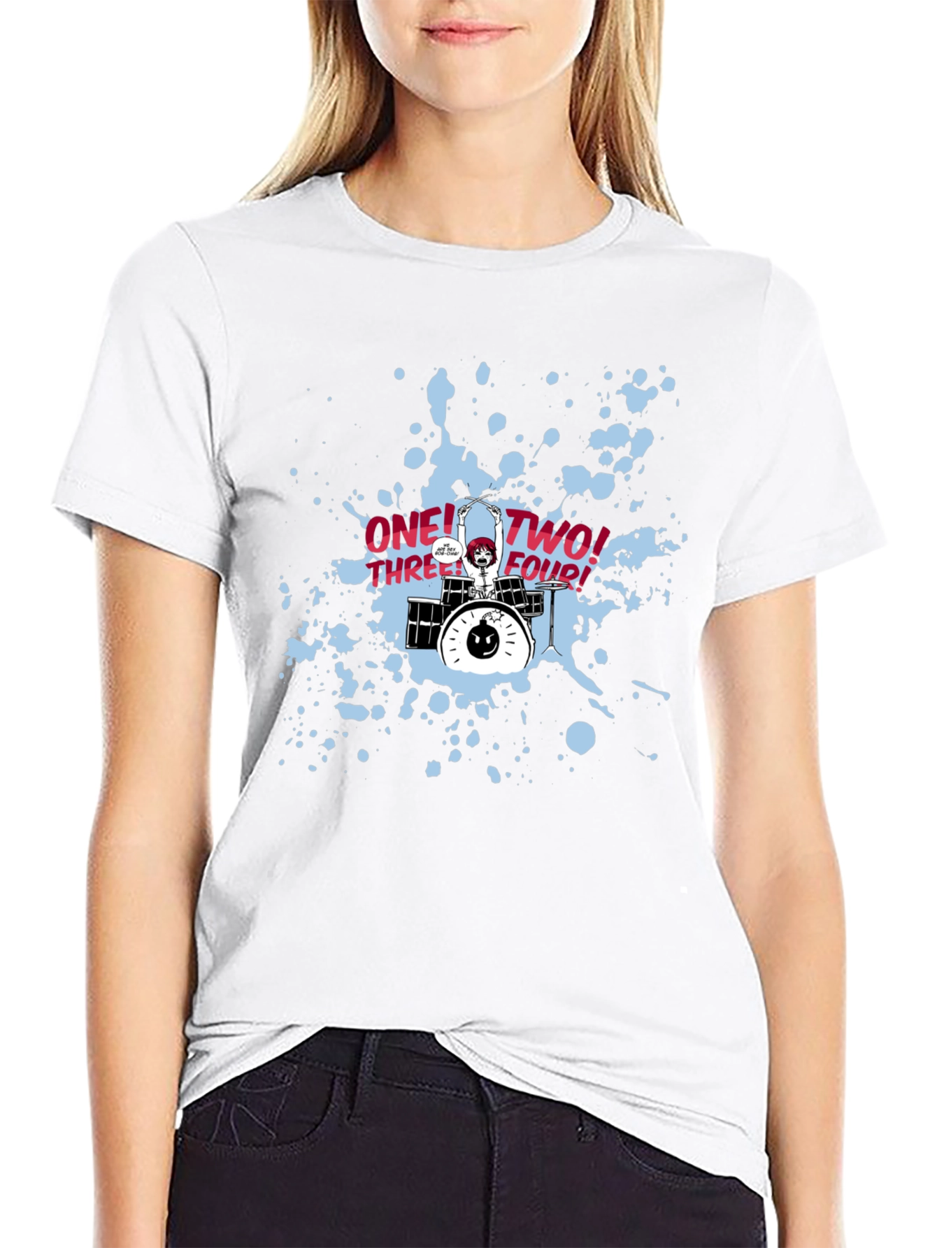 Scott Pilgrim Drummer T-Shirt: One Two Three Four!