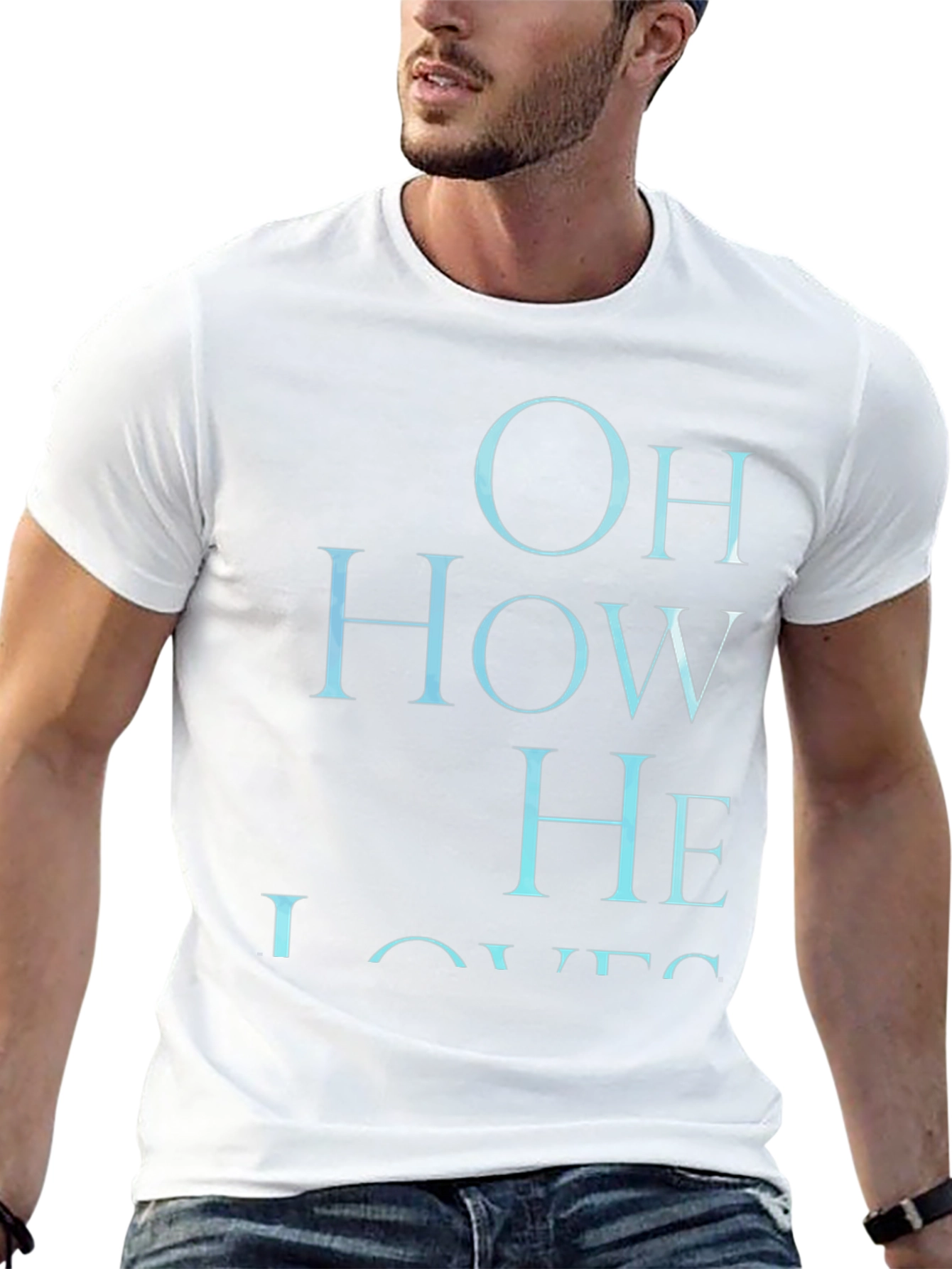 Oh How He Loves Graphic T-Shirt - Black