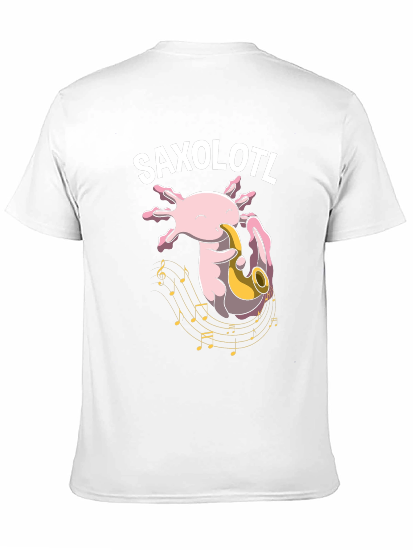 Saxolotl T-Shirt - Axolotl Saxophone Player Tee