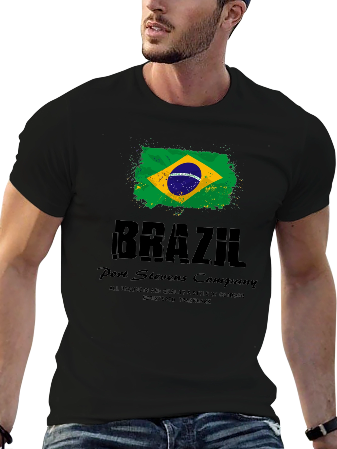 Brazil Flag T-Shirt - Port Stevens Company