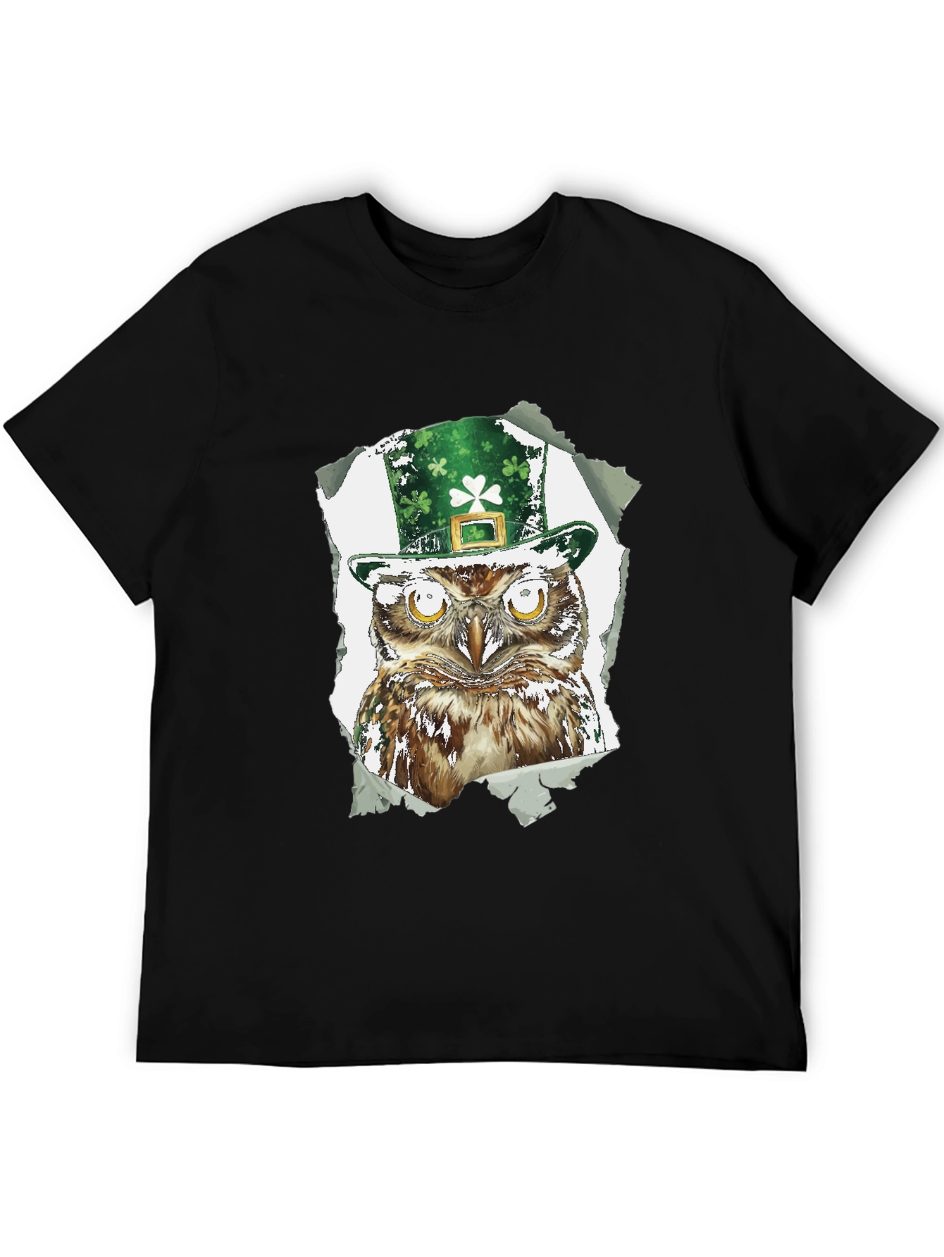 St. Patricks Day Owl T-Shirt - Lucky Irish Tee