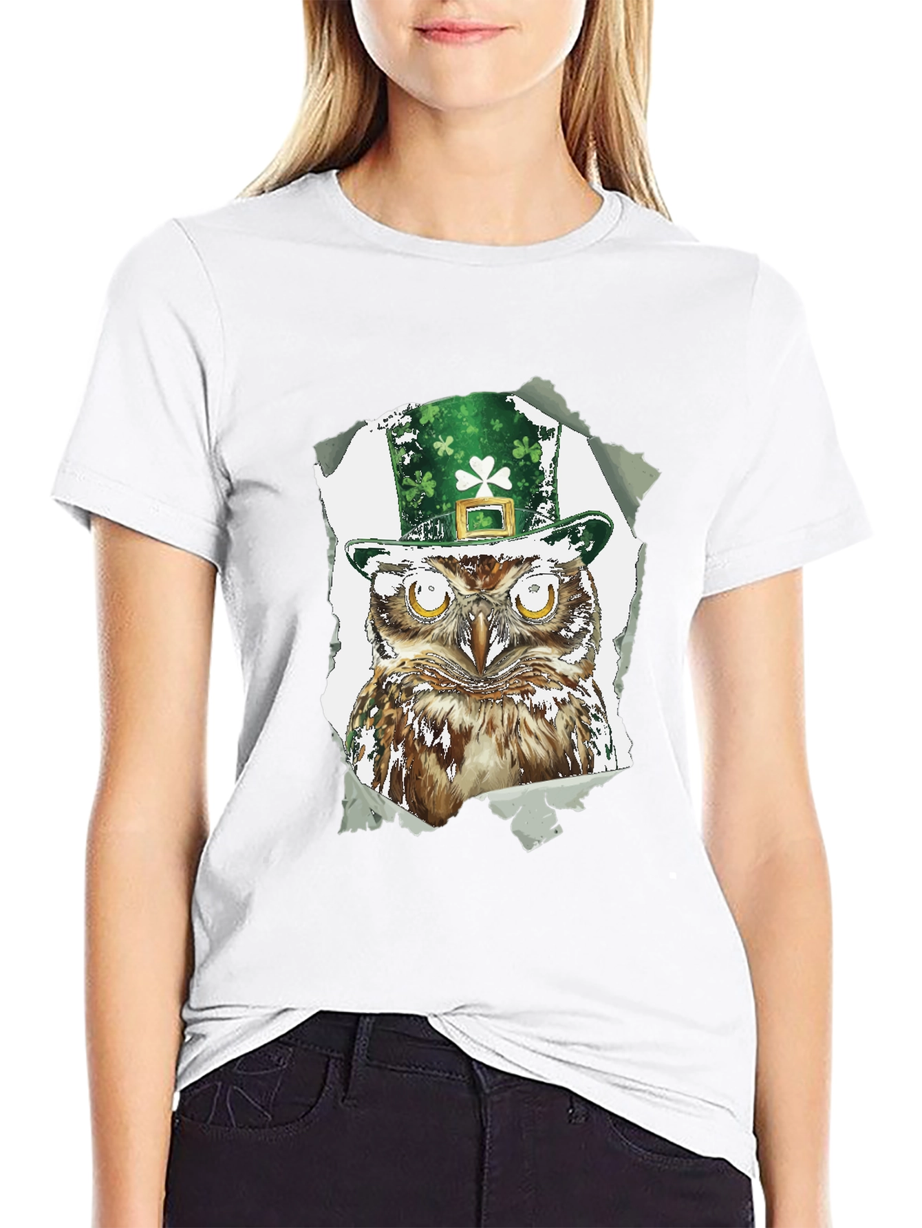 St. Patricks Day Owl T-Shirt - Lucky Irish Tee
