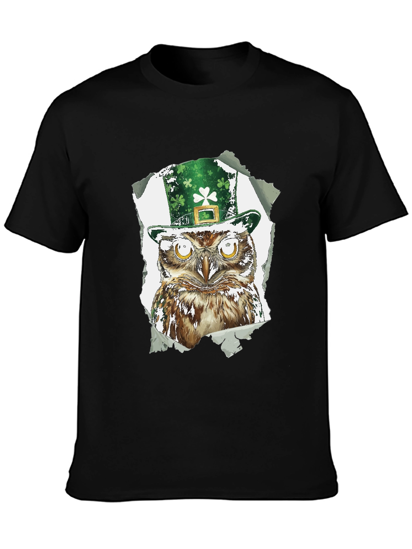 St. Patricks Day Owl T-Shirt - Lucky Irish Tee