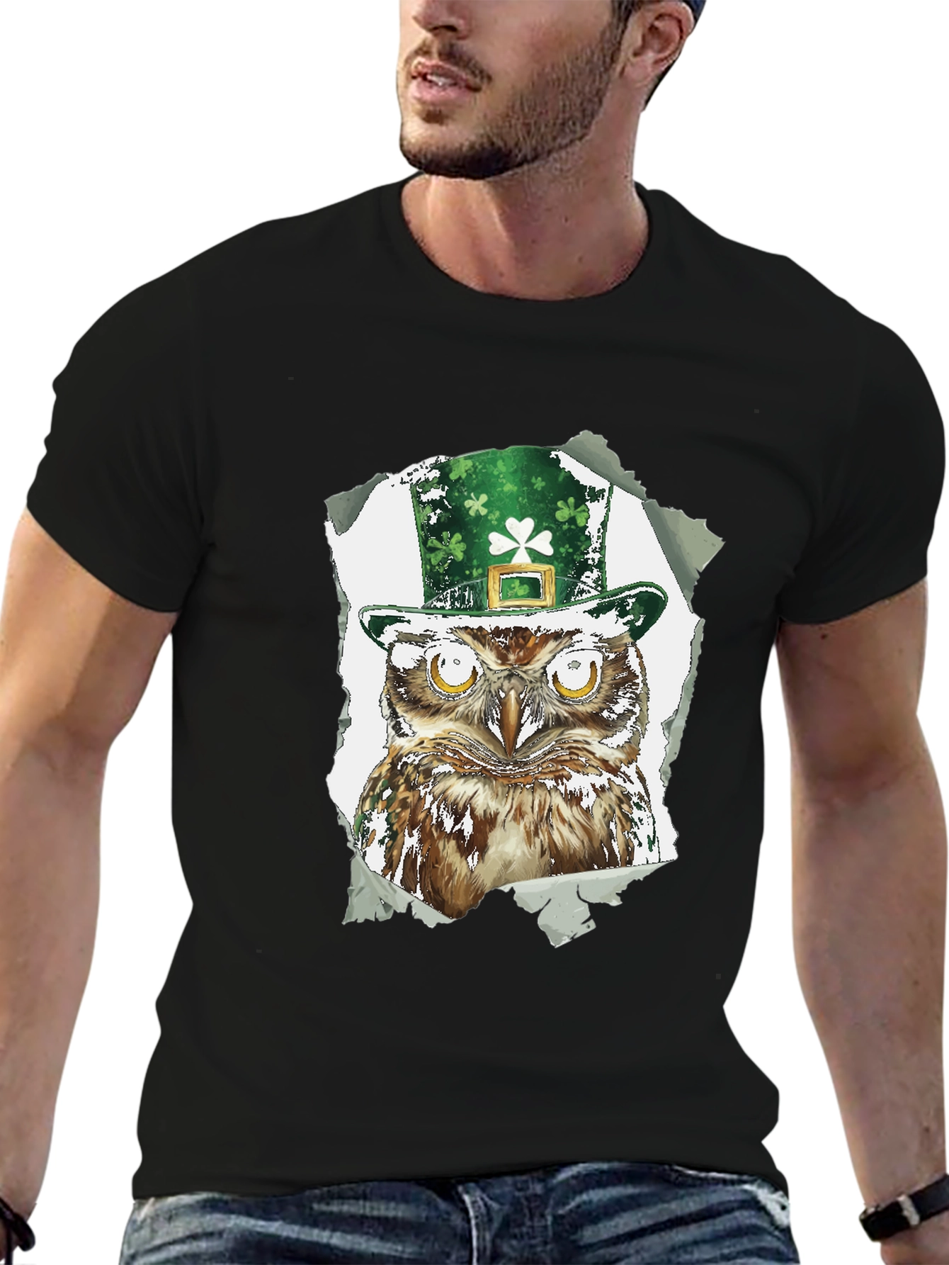 St. Patricks Day Owl T-Shirt - Lucky Irish Tee