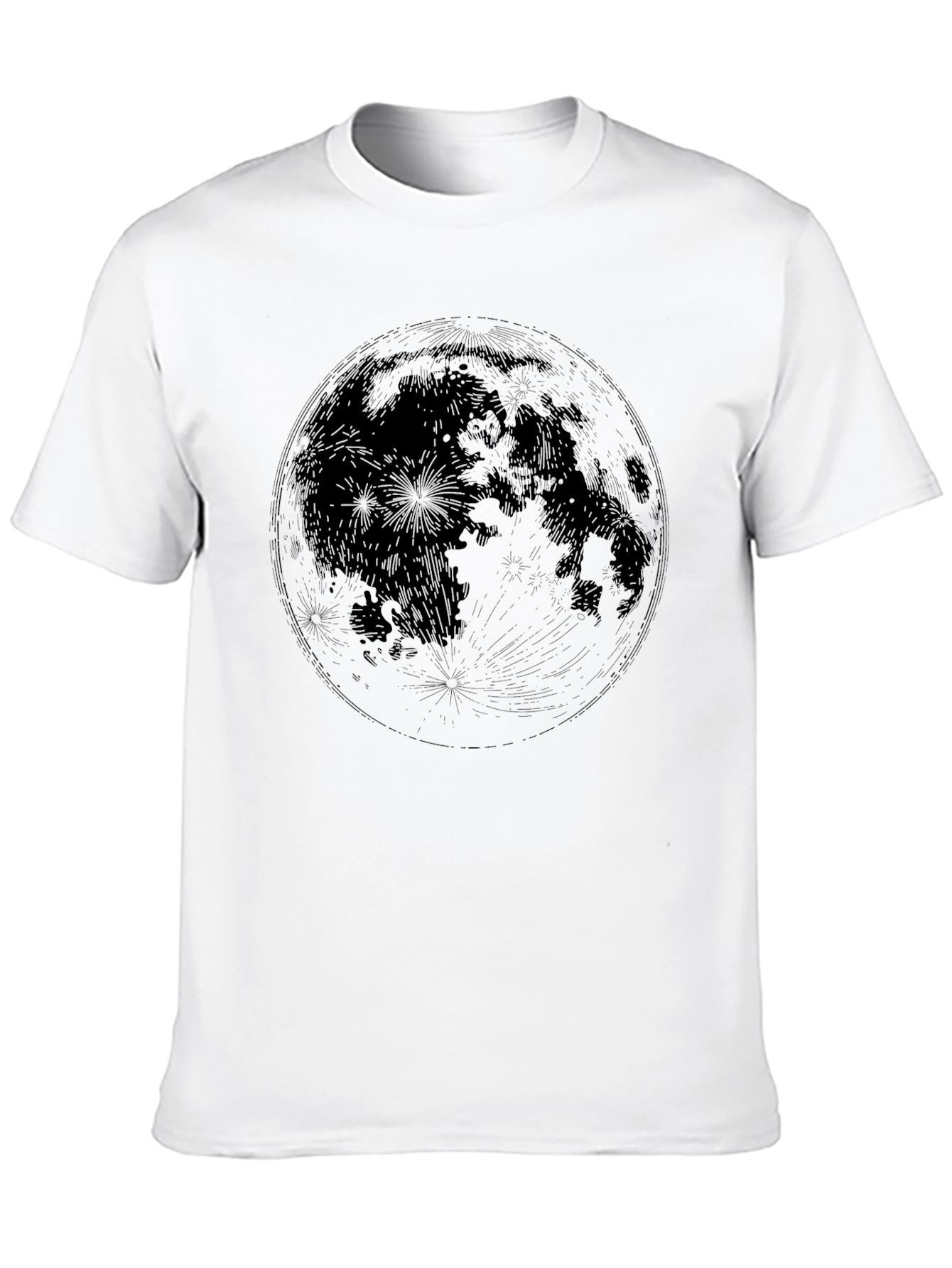 Lunar Graphic Print Crew Neck T-Shirt