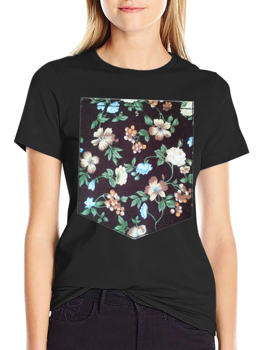 Floral Pocket Print T-Shirt