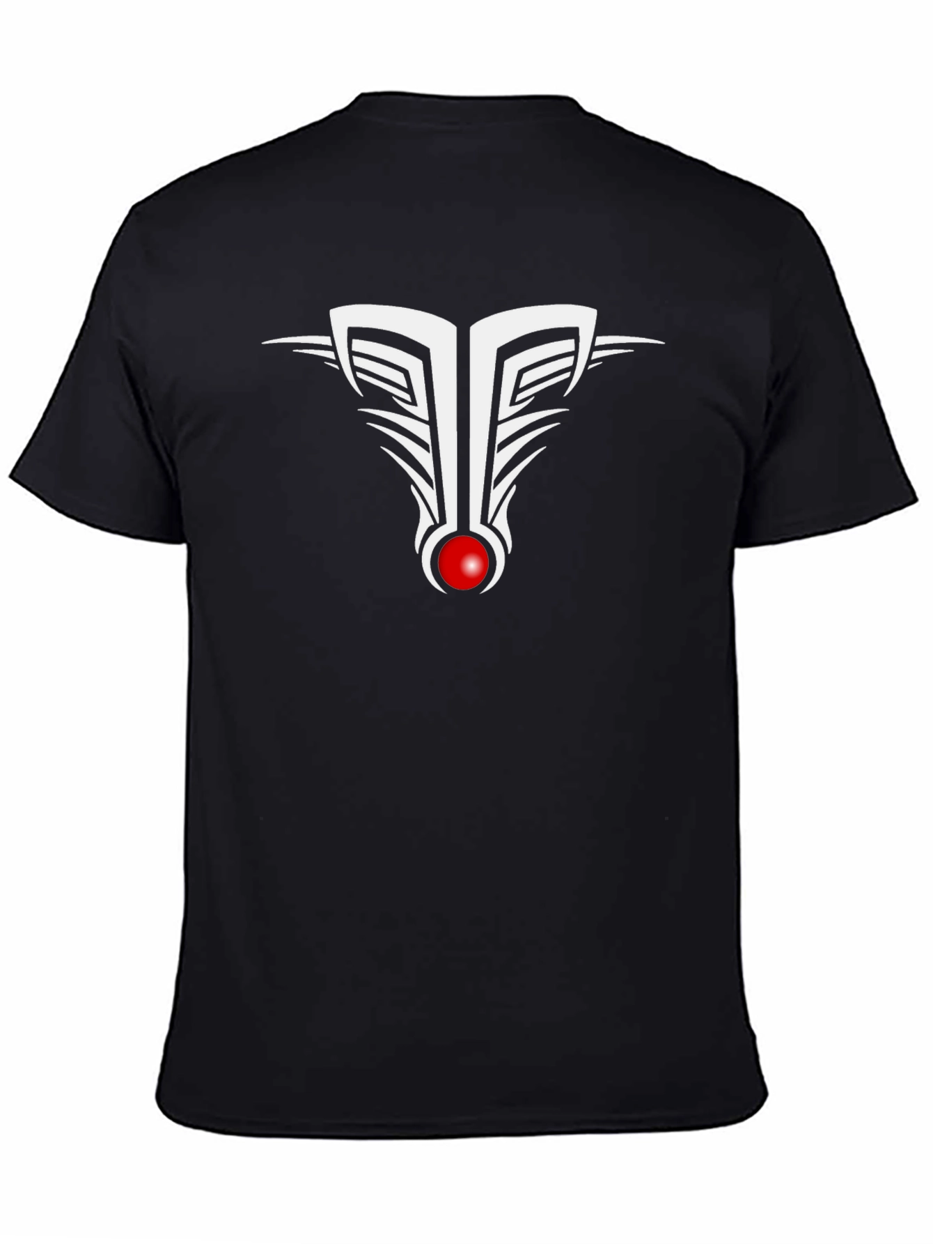 Tribal Design Black T-Shirt