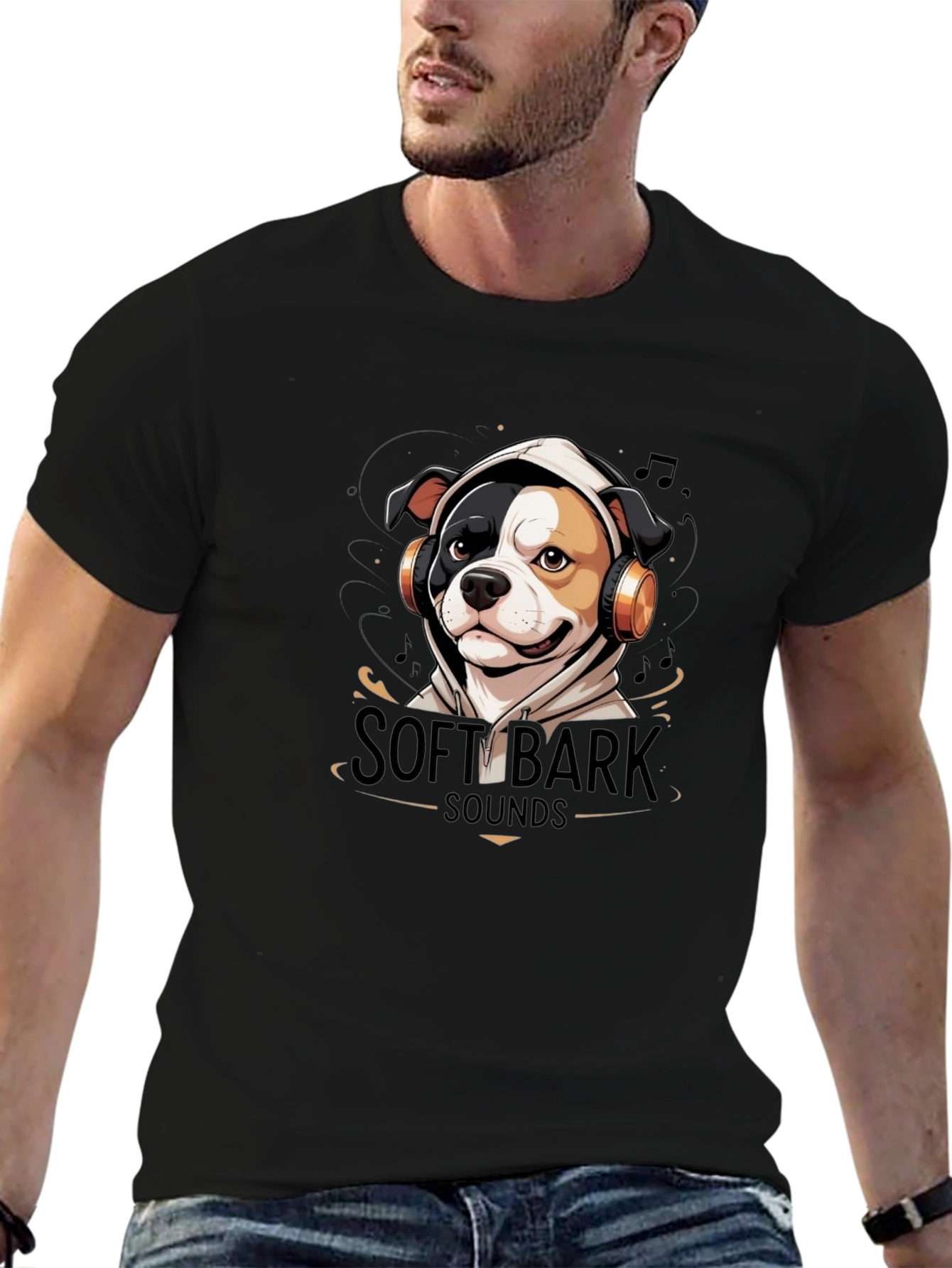 Soft Bark Sounds Dog Graphic T-Shirt