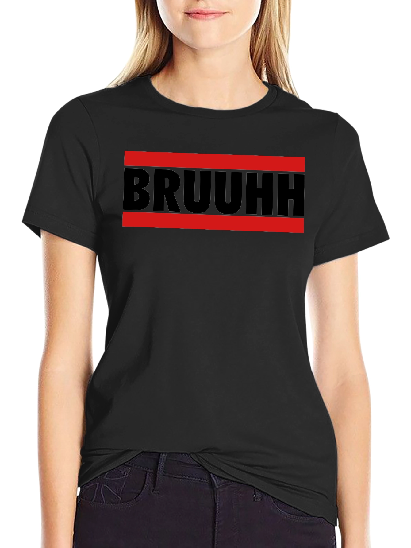 Bruuhh Graphic Tee - Mens Black T-Shirt