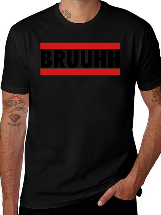 Bruuhh Graphic Tee - Mens Black T-Shirt