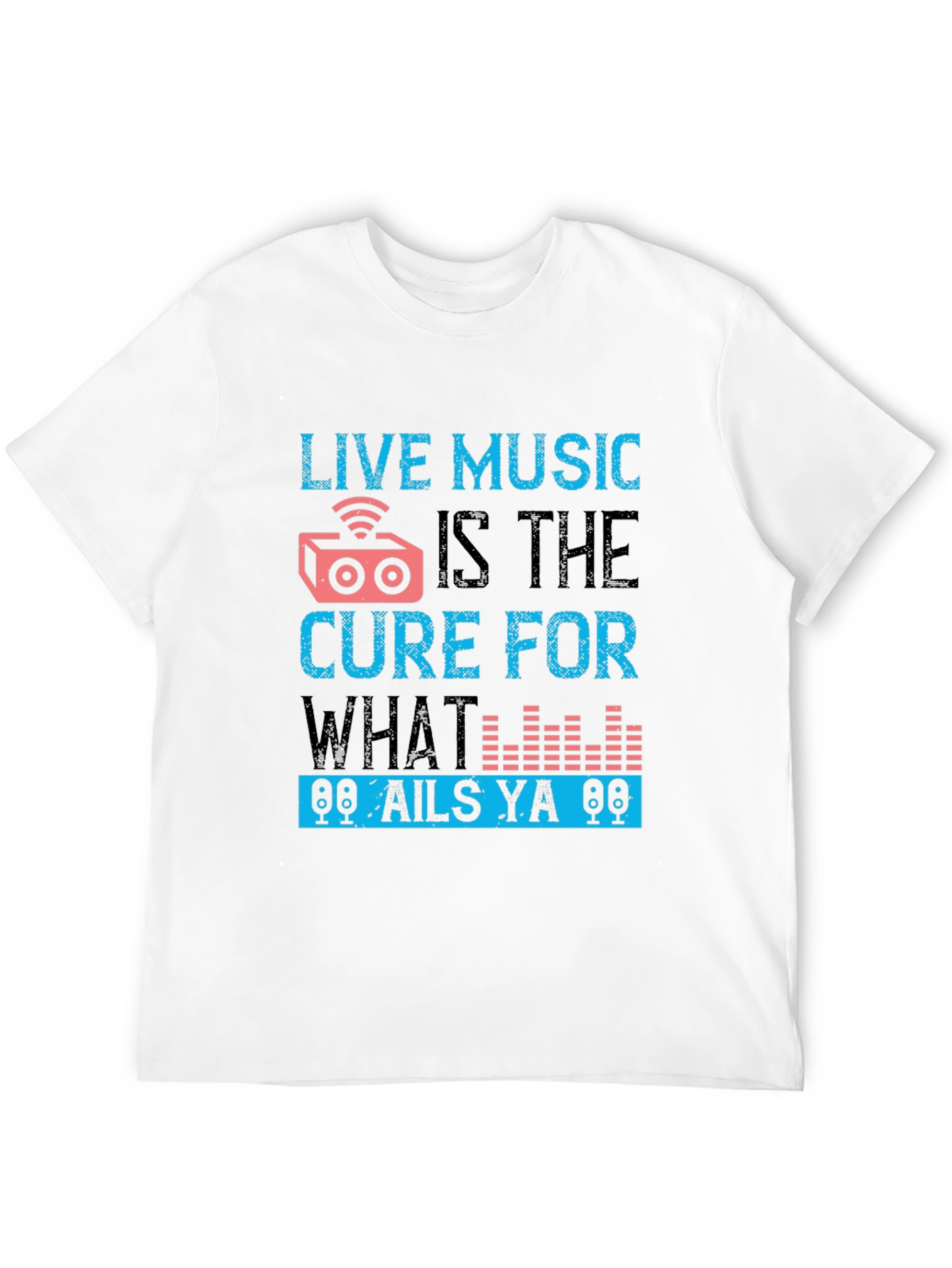 Live Music Cure Graphic Tee - Black