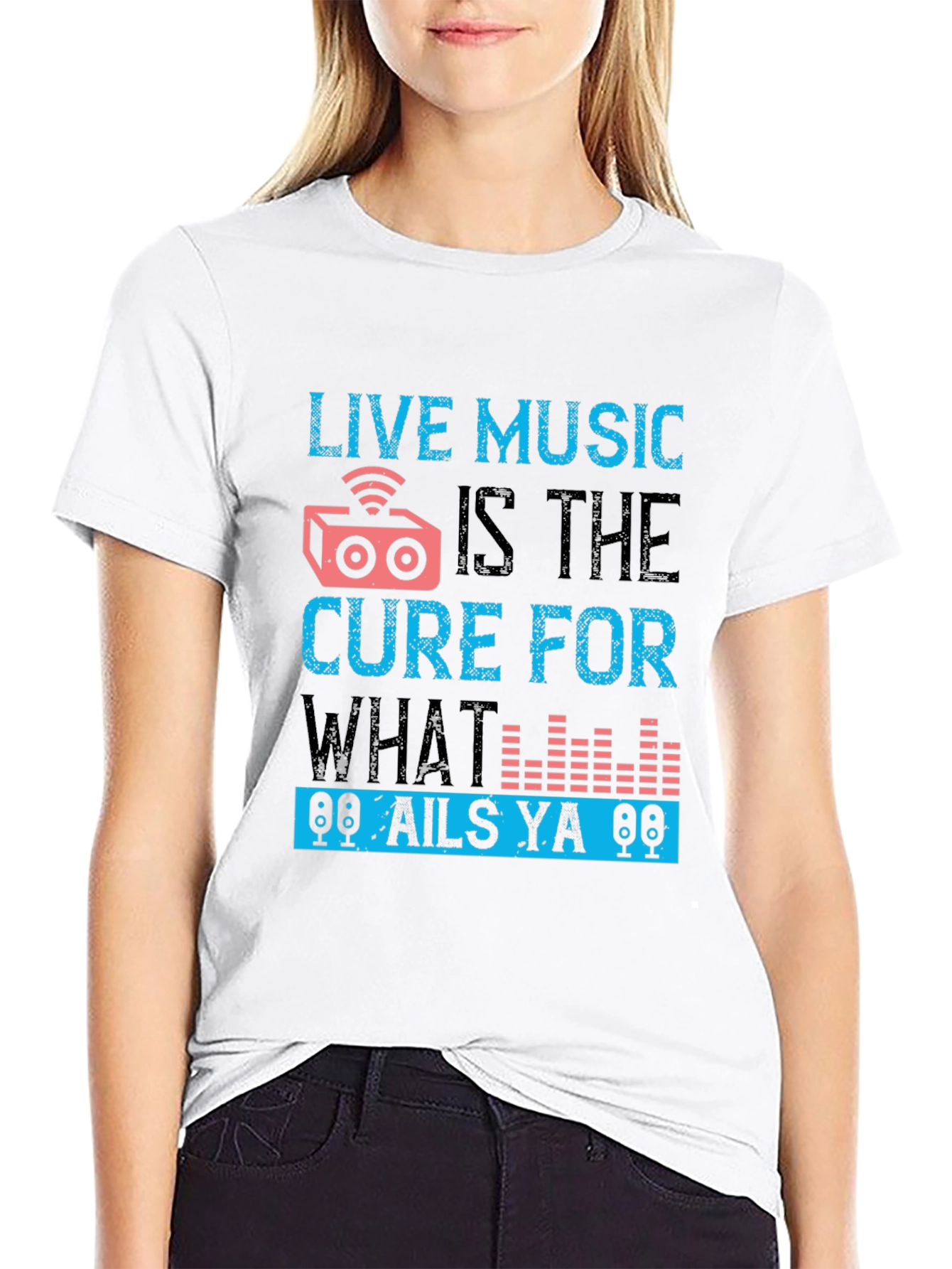 Live Music Cure Graphic Tee - Black