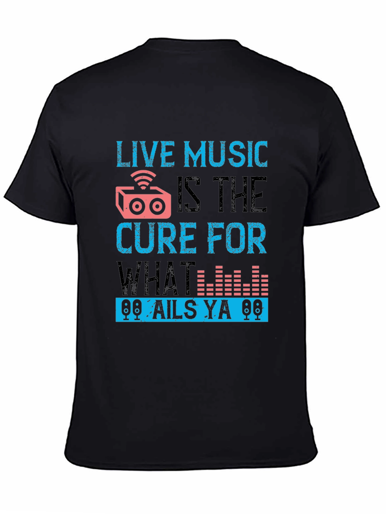 Live Music Cure Graphic Tee - Black