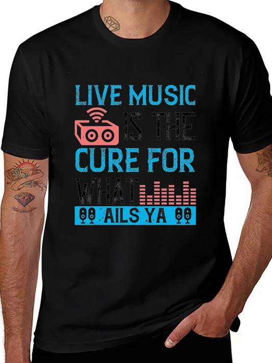 Live Music Cure Graphic Tee - Black