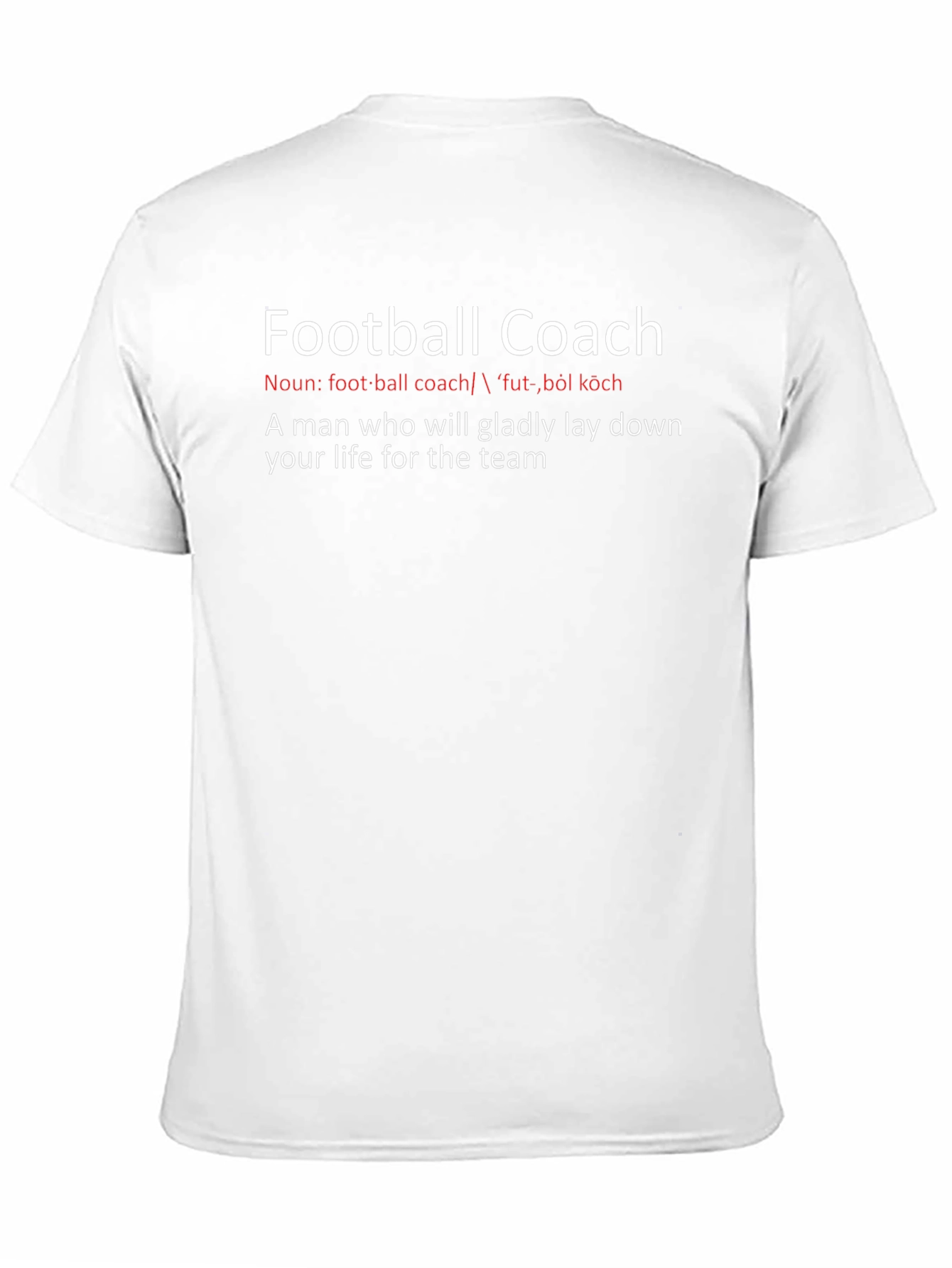 Football Coach Definition Black T-Shirt