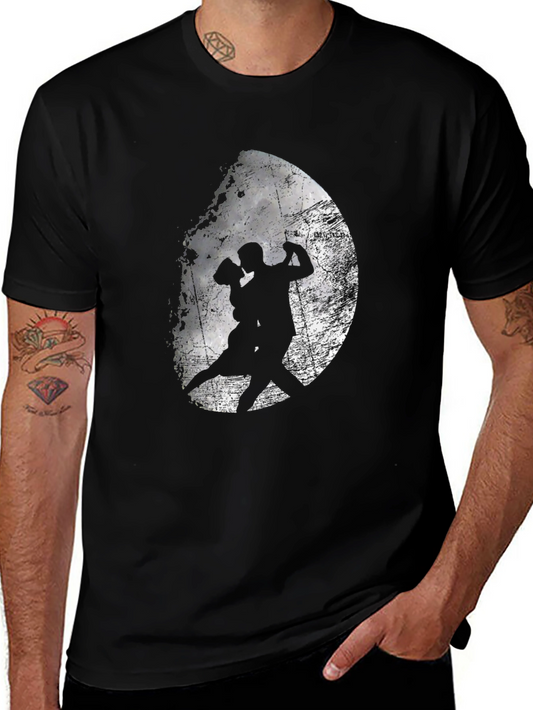 Tango Silhouette Graphic T-Shirt - Retro Dance Tee