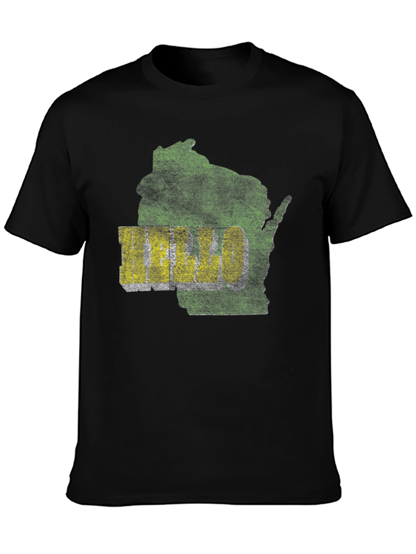 Wisconsin Graphic Tee - Distressed Style