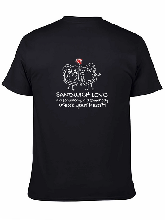 Sandwich Love Graphic Black Tee