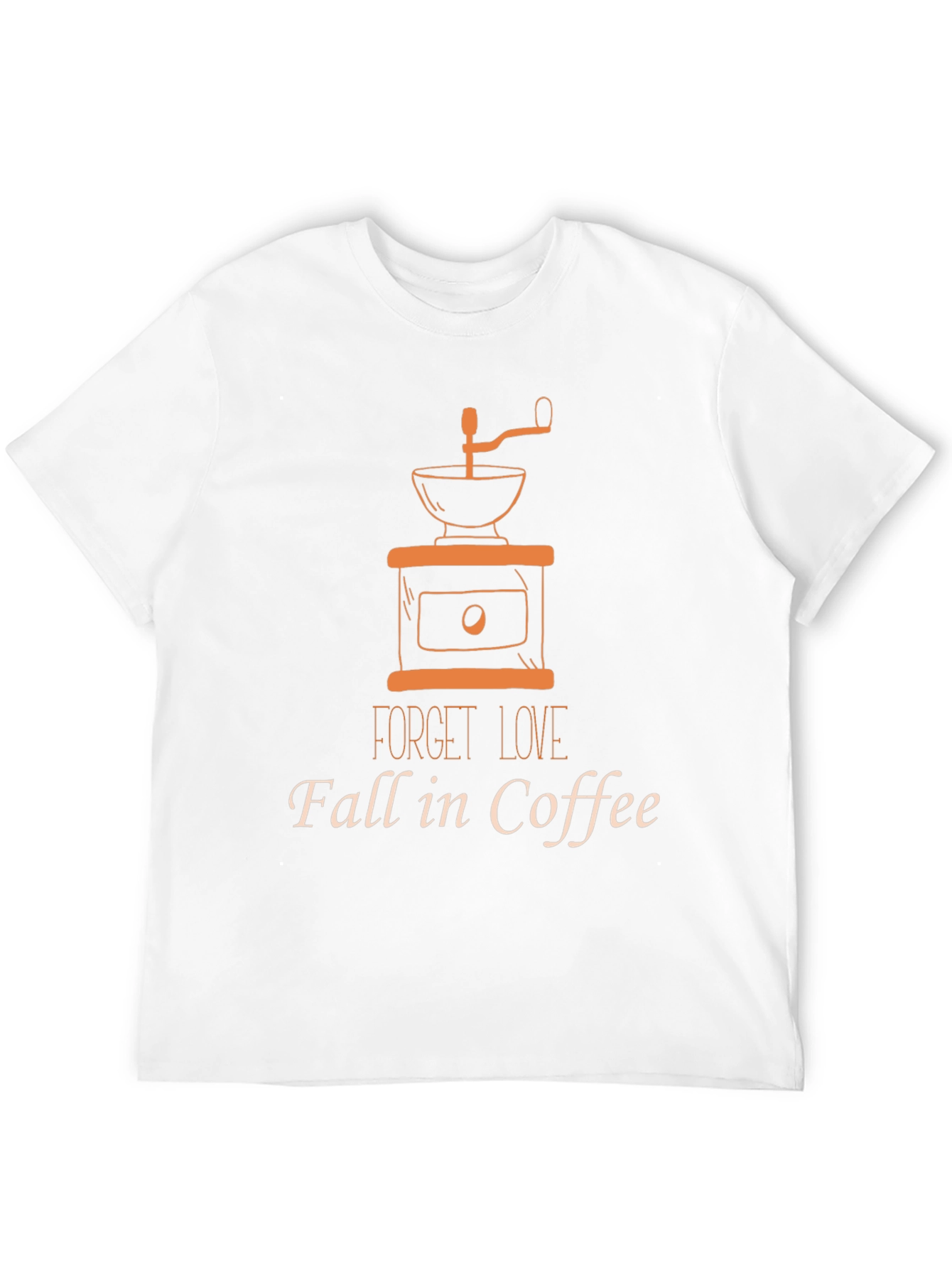 Forget Love Fall in Coffee Black T-Shirt