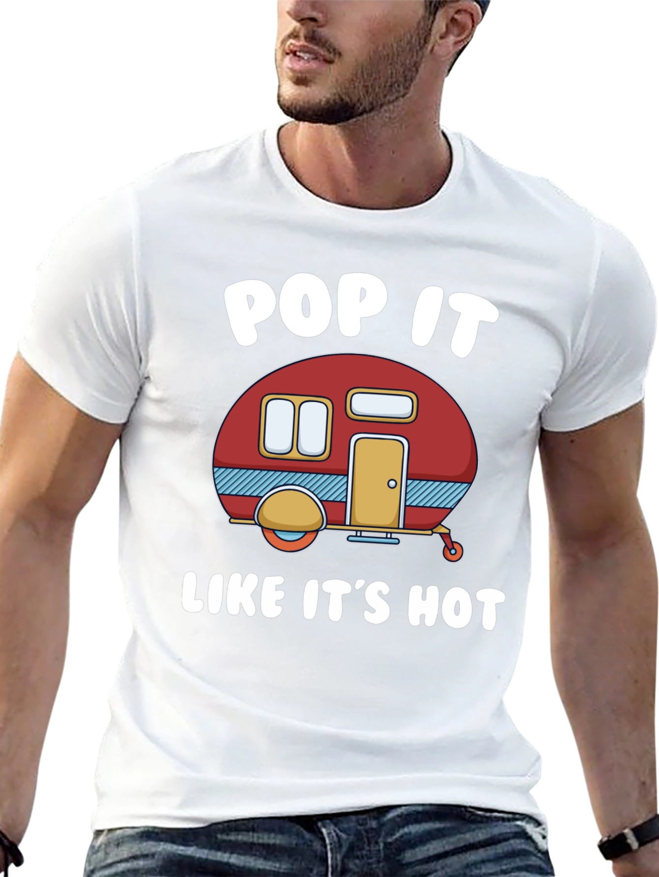 Pop It Like Its Hot Camper Graphic T-Shirt