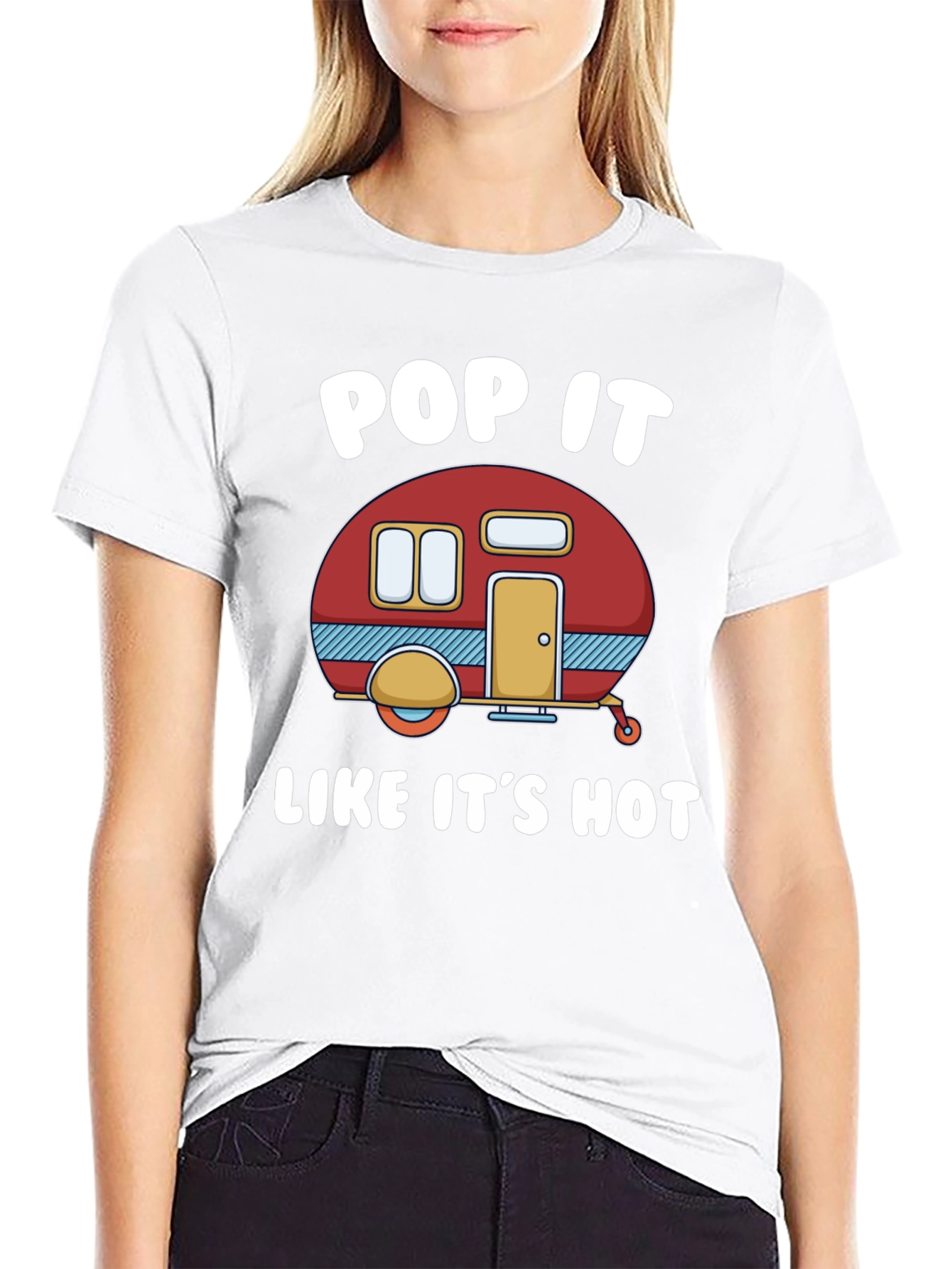 Pop It Like Its Hot Camper Graphic T-Shirt