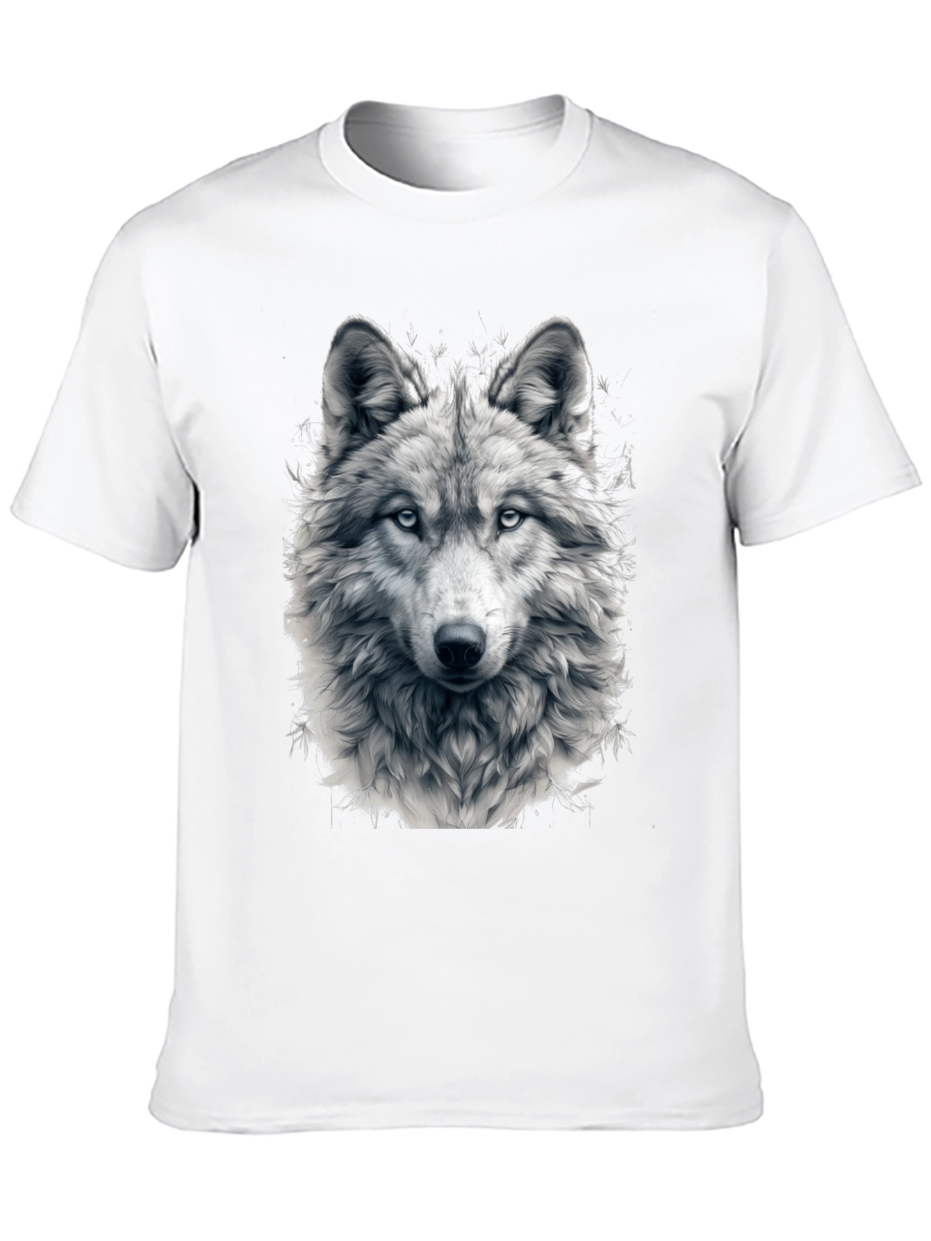 Wolf Graphic Tee - Black Cotton Blend