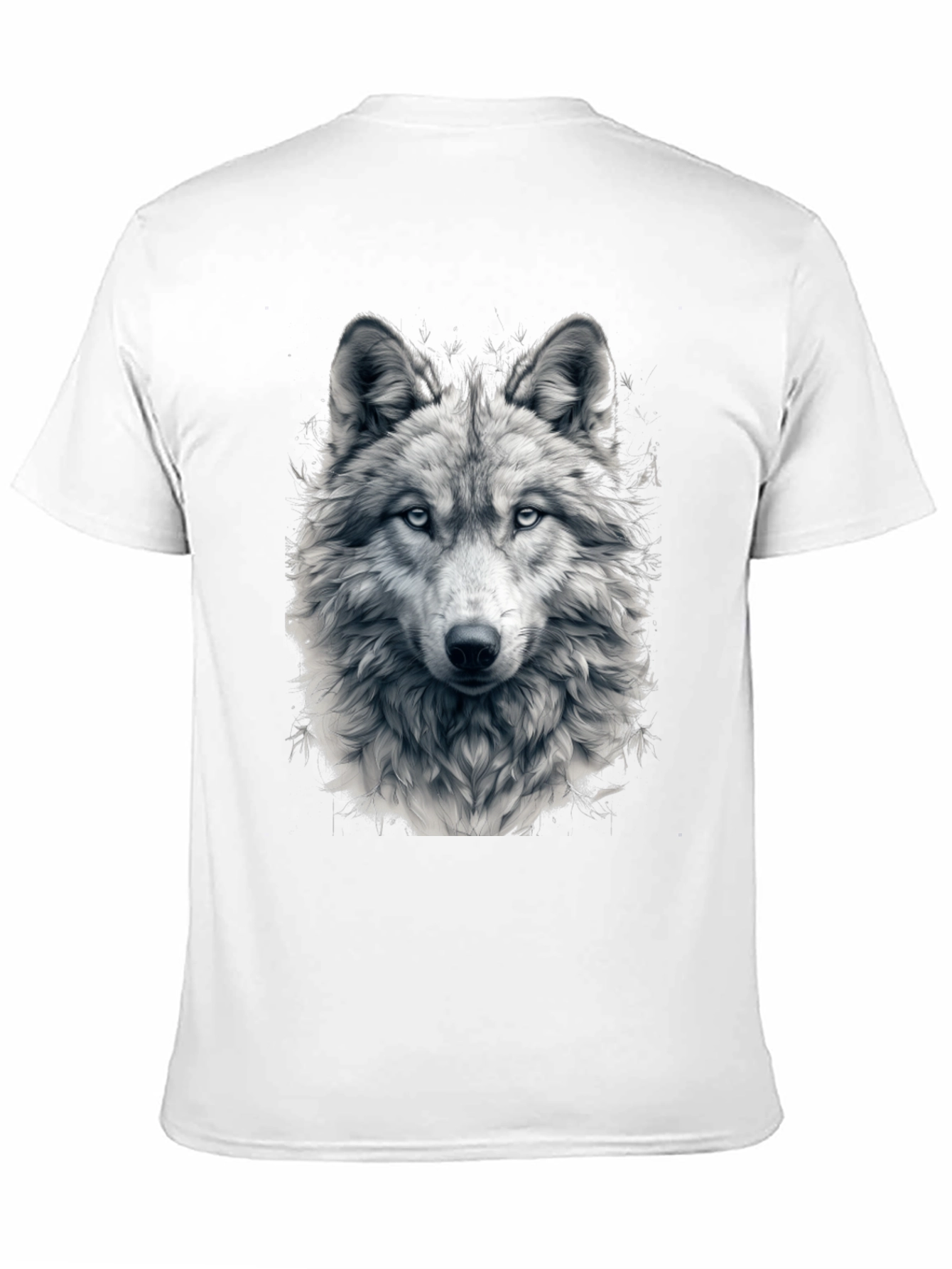 Wolf Graphic Tee - Black Cotton Blend