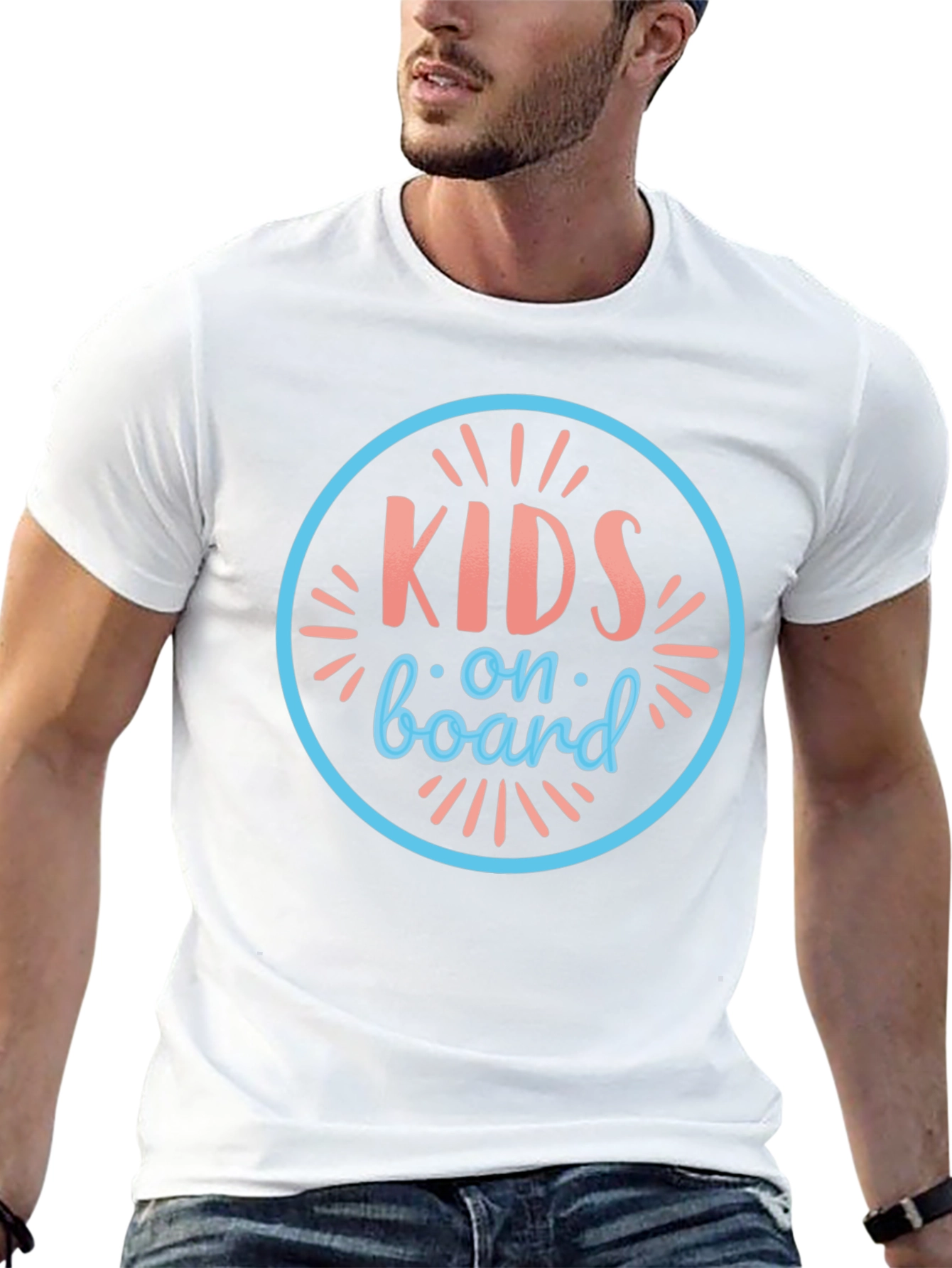 Kids On Board Graphic Tee - Soft Cotton Black