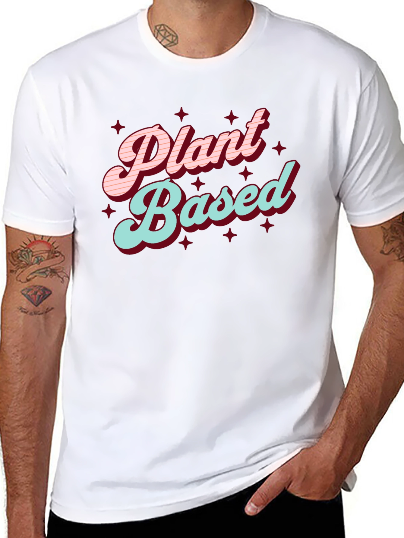 Plant Based Graphic Tee - Stylish Vegetarian Shirt