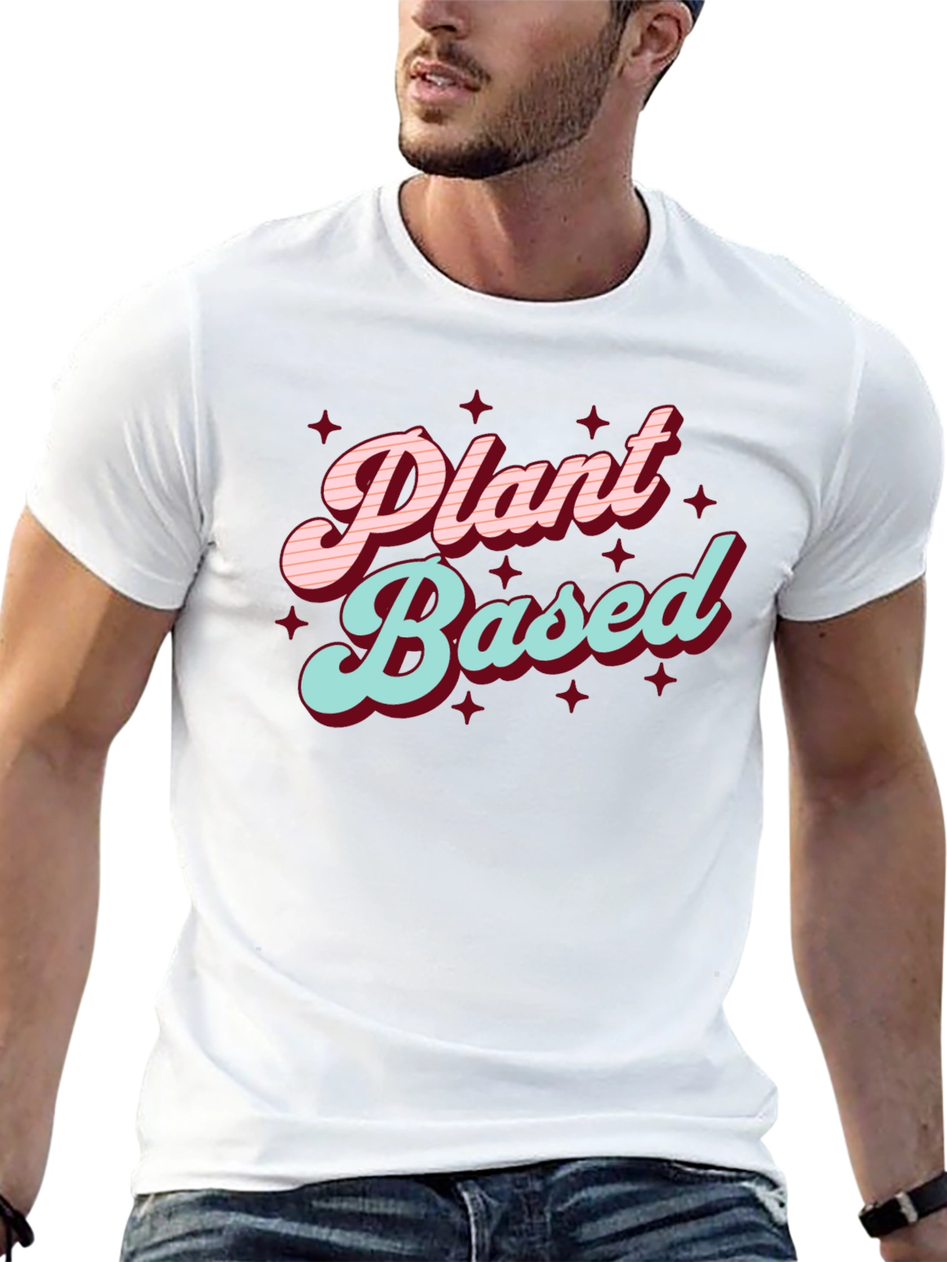 Plant Based Graphic Tee - Stylish Vegetarian Shirt