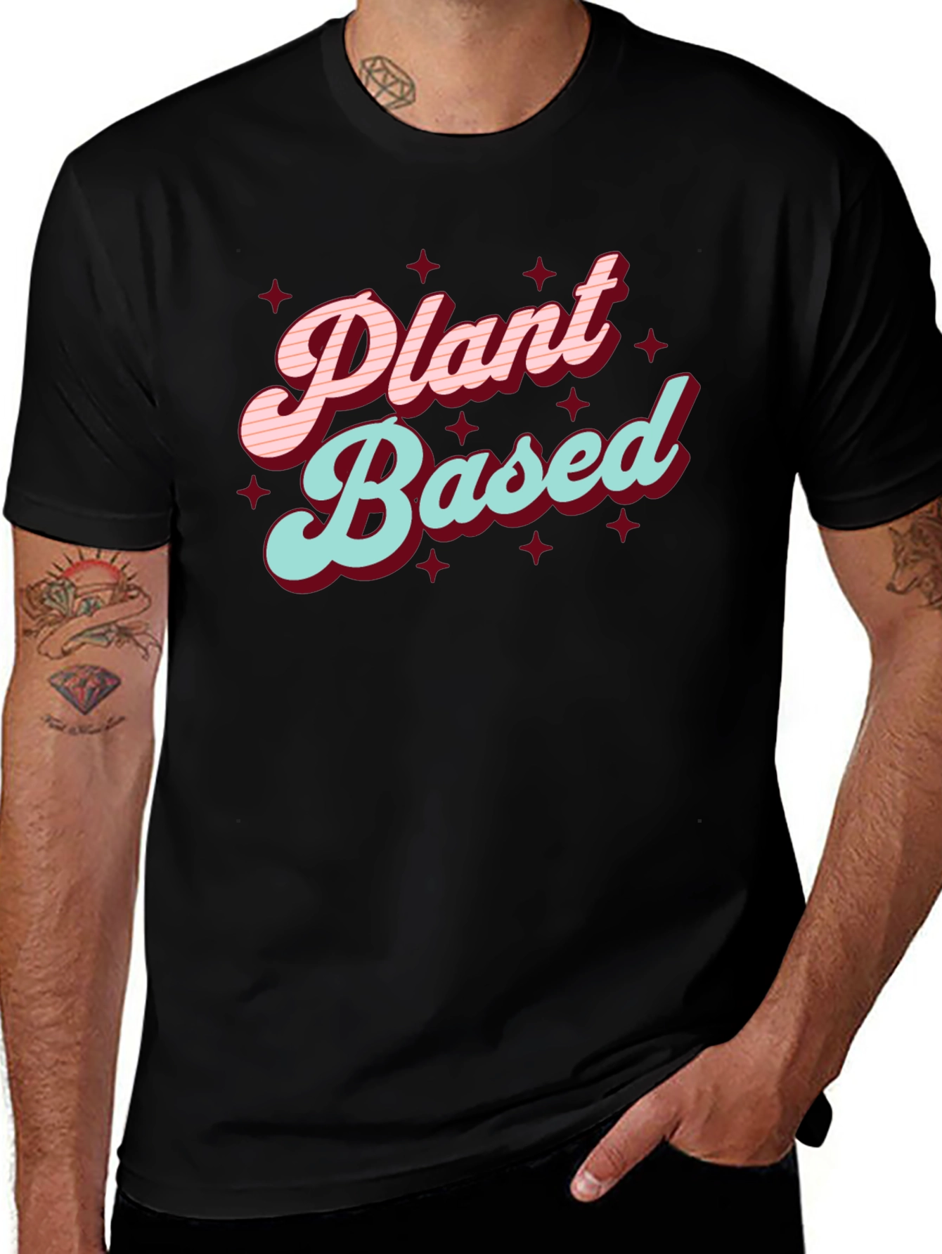 Plant Based Graphic Tee - Stylish Vegetarian Shirt