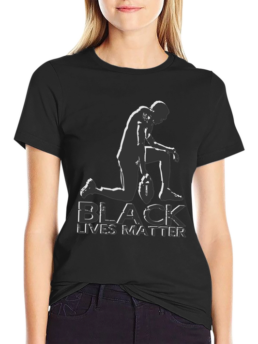Black Lives Matter Kneeling Football T-Shirt