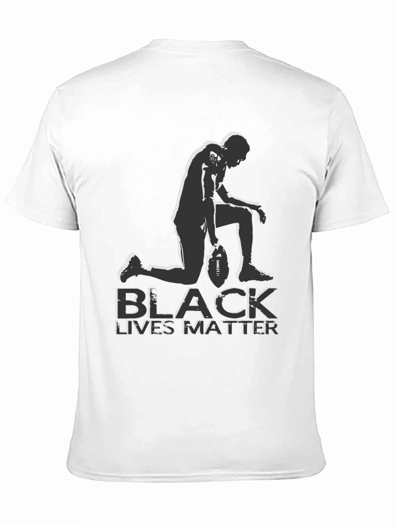 Black Lives Matter Kneeling Football T-Shirt