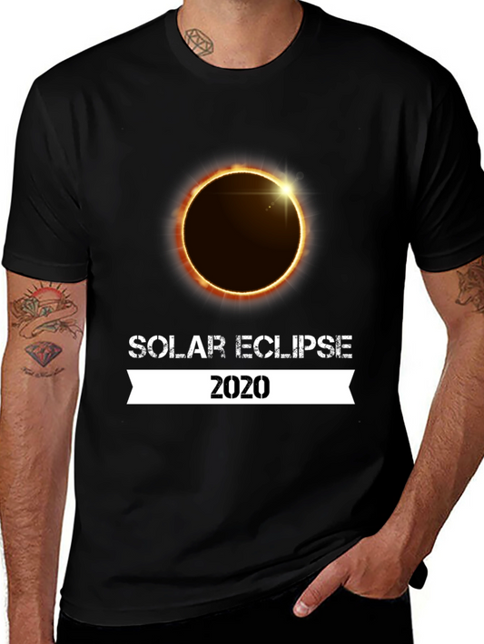 Solar Eclipse 2020 Graphic T-Shirt - Black
